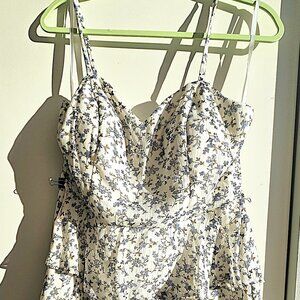 Tiered floral mini sundress size L
